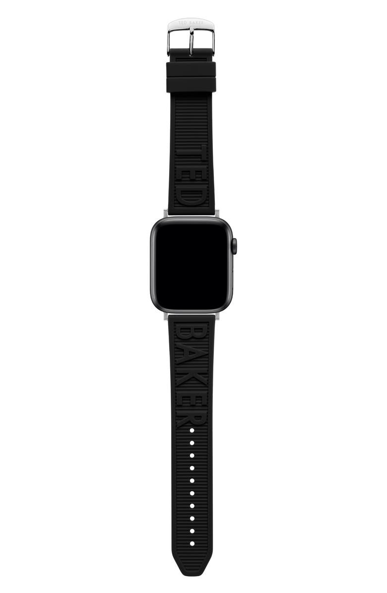 Ted Baker London Embossed Silicone Apple Watch<sup>®</sup> Watchband, Alternate, color, 