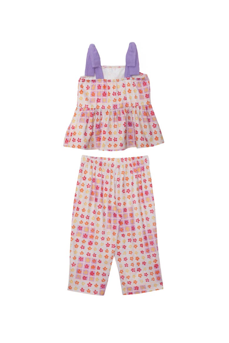 Petal Power Tank Sleeve with Knot Detail Two Piece Set, Alternate, color, Purple