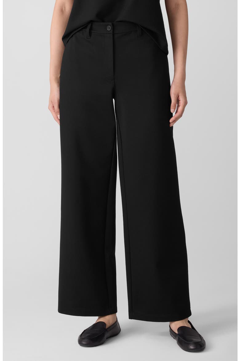 High Waist Wide Leg Pants, Main, color, BLACK