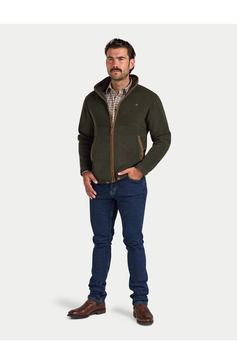 Raging Bull Fleece Zip Through Jacket, Alternate, color, Forest