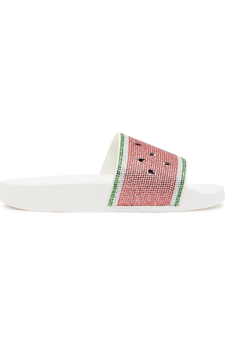 Katy Perry The Jimmi Watermelon Embellished Slide Sandal, Alternate, color,