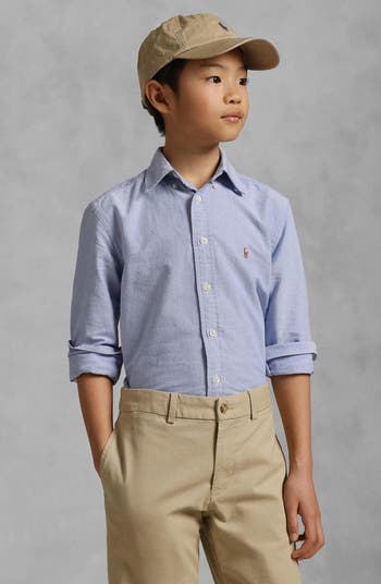 Kids' Oxford Cotton Button-Down Shirt