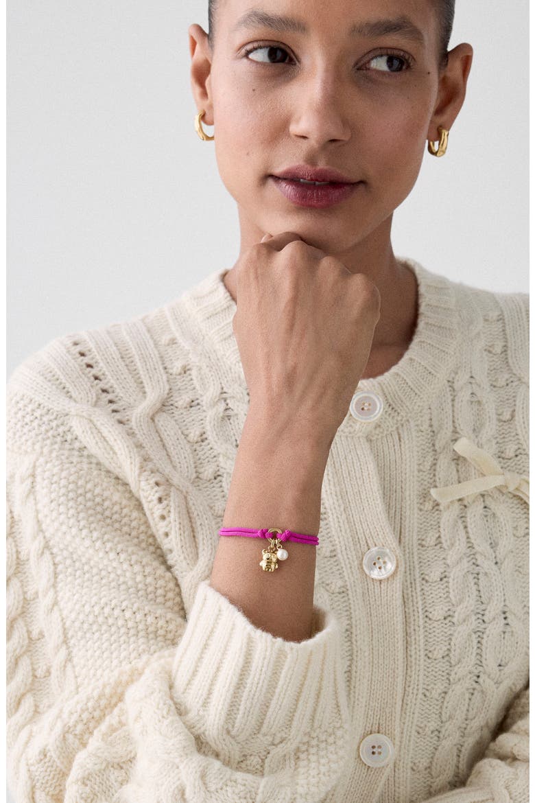 Critter Adjustable Cord Bracelet, Alternate, color, GOLD
