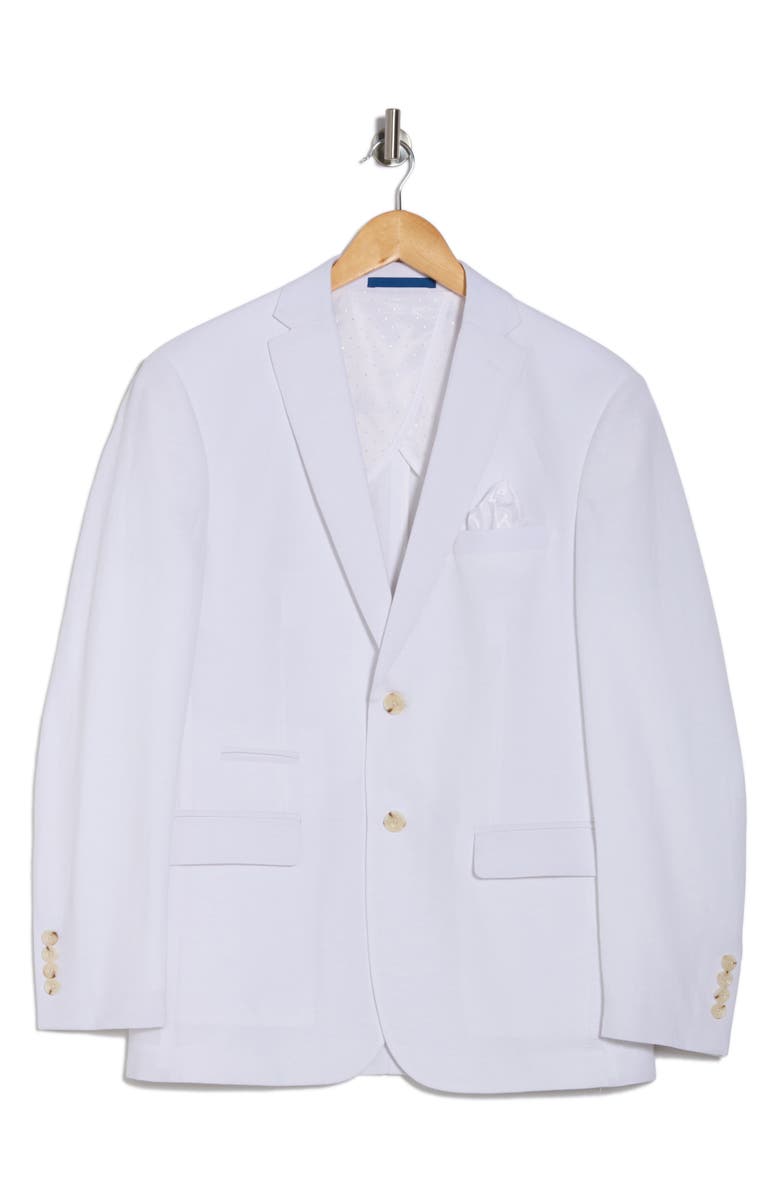 Slim Fit Solid Linen Blend Blazer