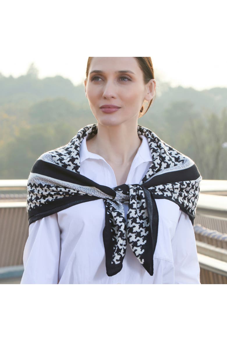 The Hollis Scarf, Alternate, color, Black/White