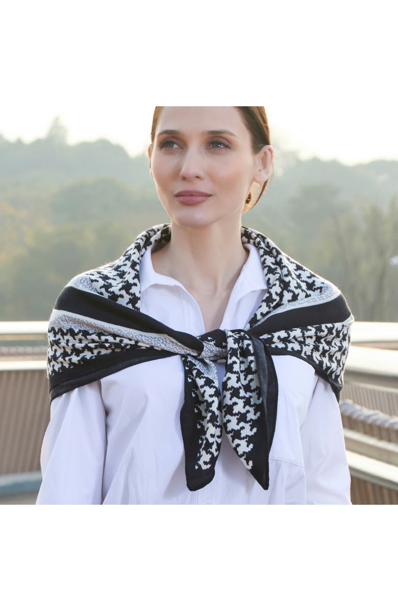 Youzey The Hollis Scarf, Alternate, color, Black/White