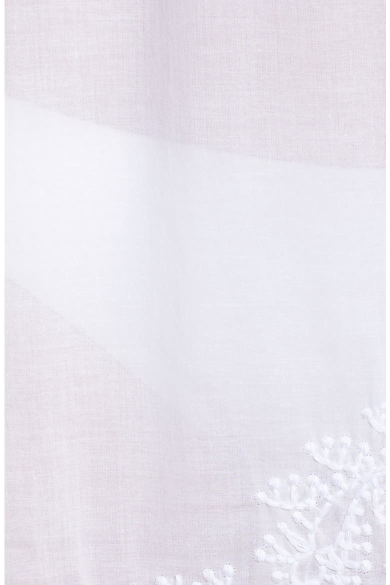 Embroidered Cover-Up Caftan, Alternate, color, WHITE / WHITE