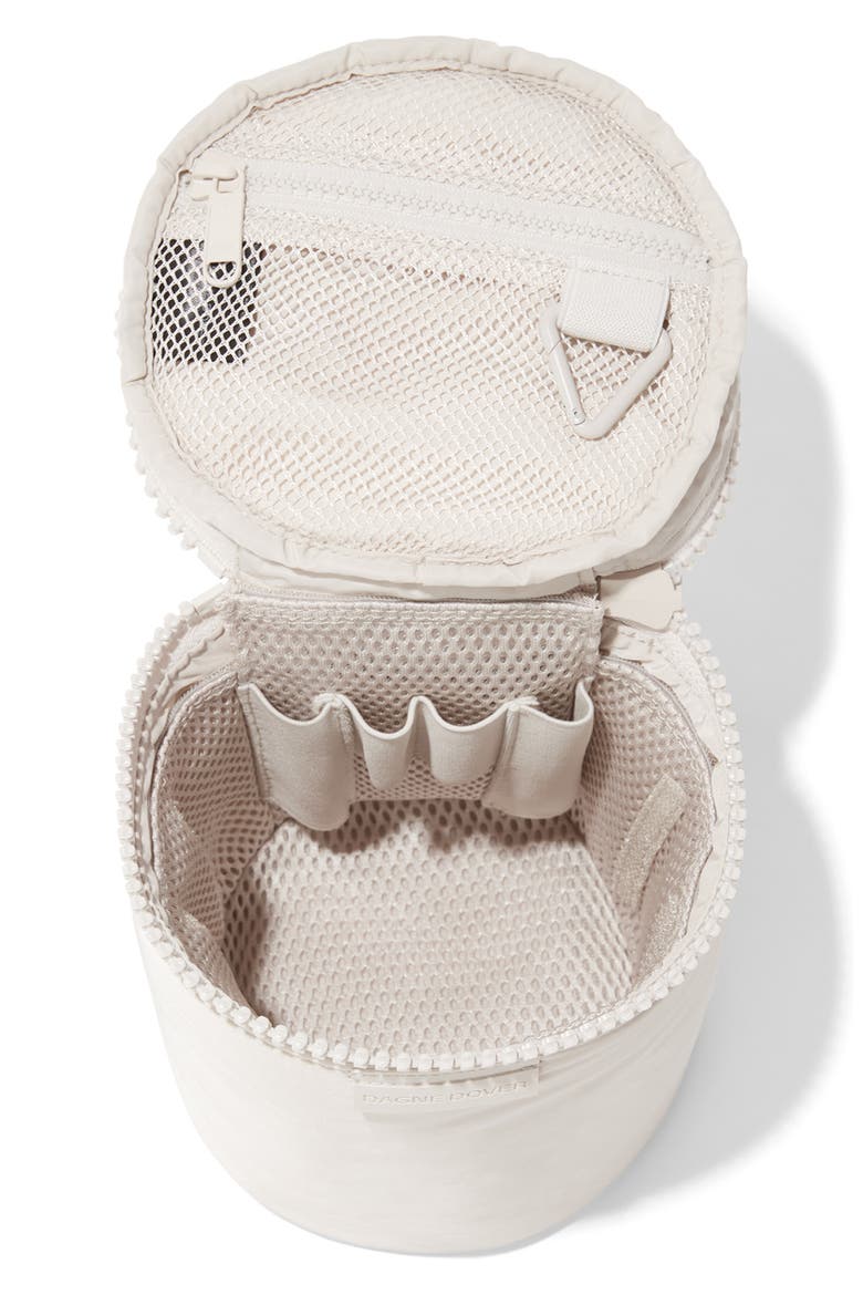 Mila Repreve® Recycled Polyester Large Toiletry Organizer Bag, Alternate, color, MOONBEAM