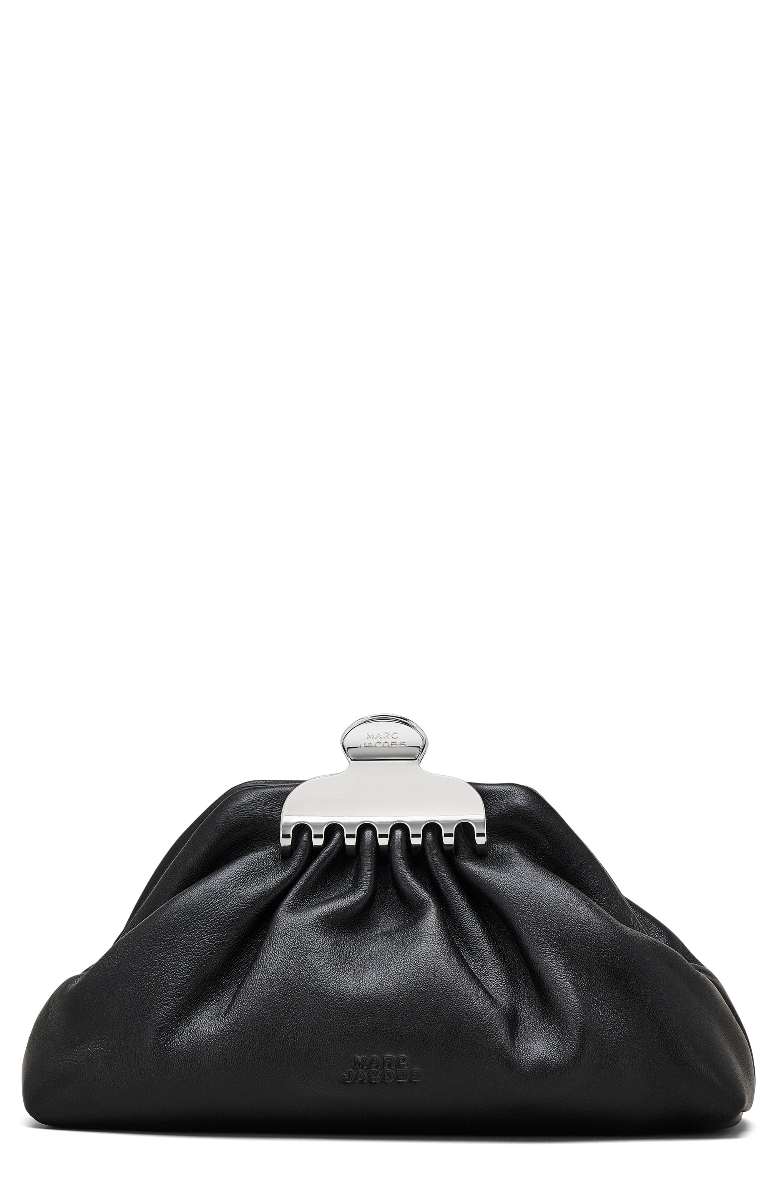 Marc Jacobs The Glam Small Clutch, Main, color, Black