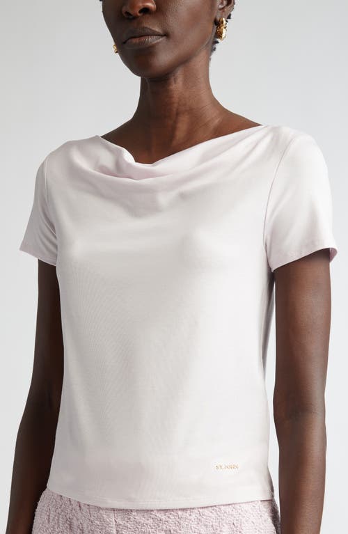 St John St. John Collection Cowl Neck Knit Top In Primrose