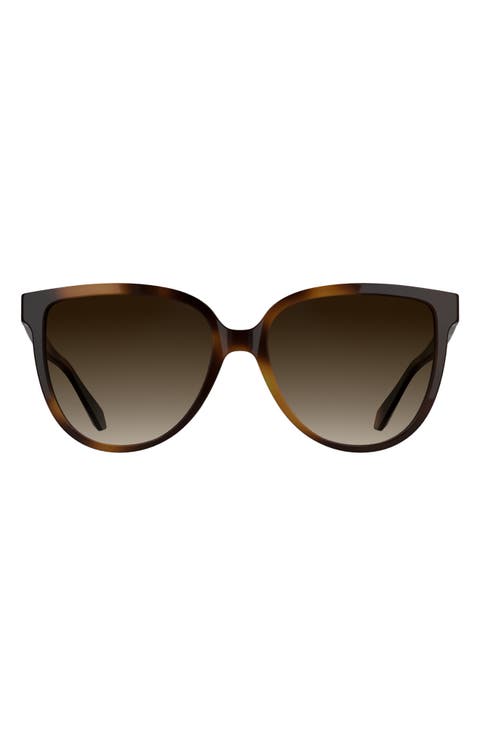 Dira 57mm Gradient Tea Cup Sunglasses
