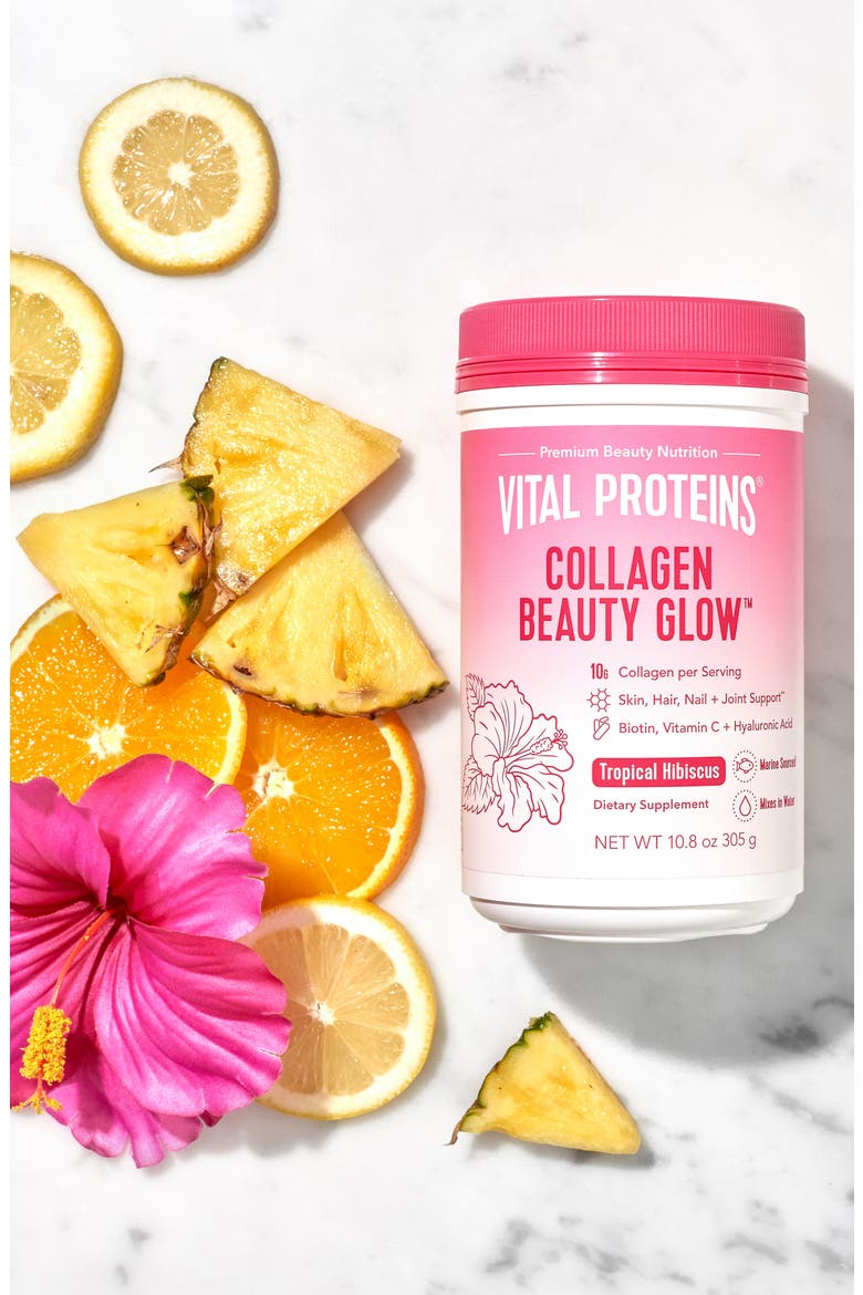Collagen Beauty Glow Dietary Supplement, Alternate, color, TROPICAL HIBISCUS