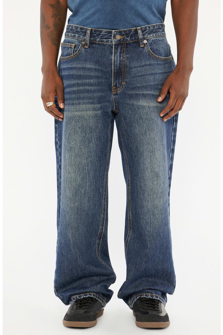 Originals Kit Baggy Jeans, Main, color, DARK WASH