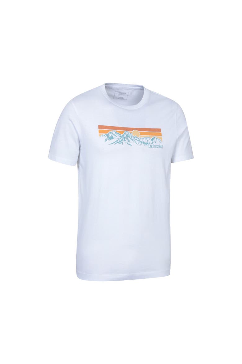 Lake District Mountain T-Shirt, Alternate, color, White