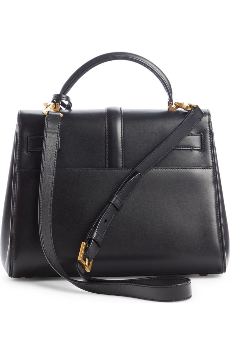 Saint Laurent Small Le Fermoir Leather Top Handle Bag, Alternate, color,