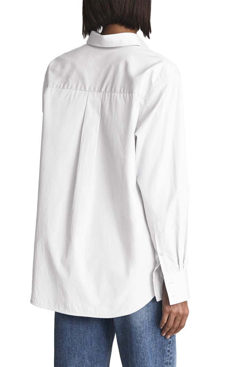 Reiss Jenny Oversize Cotton Button-Up Shirt, Alternate, color, 