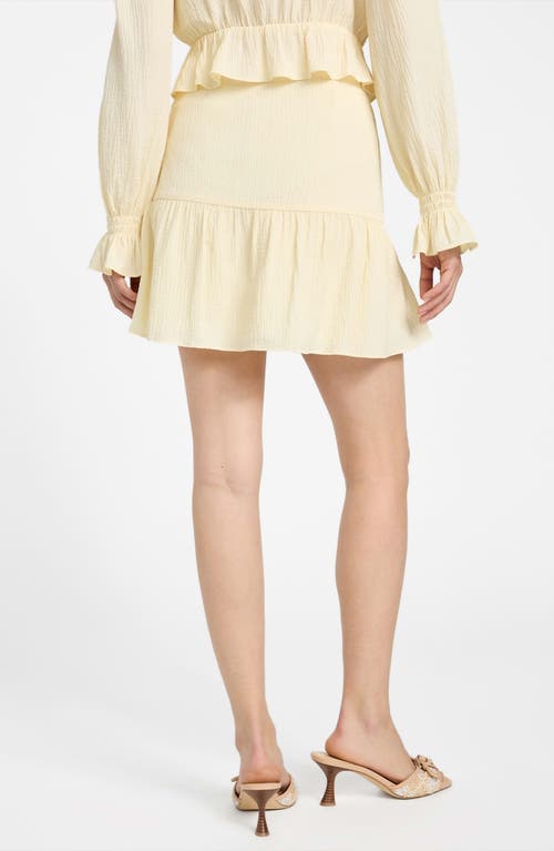 Guess Shaelo Gauze Ruffle Miniskirt
