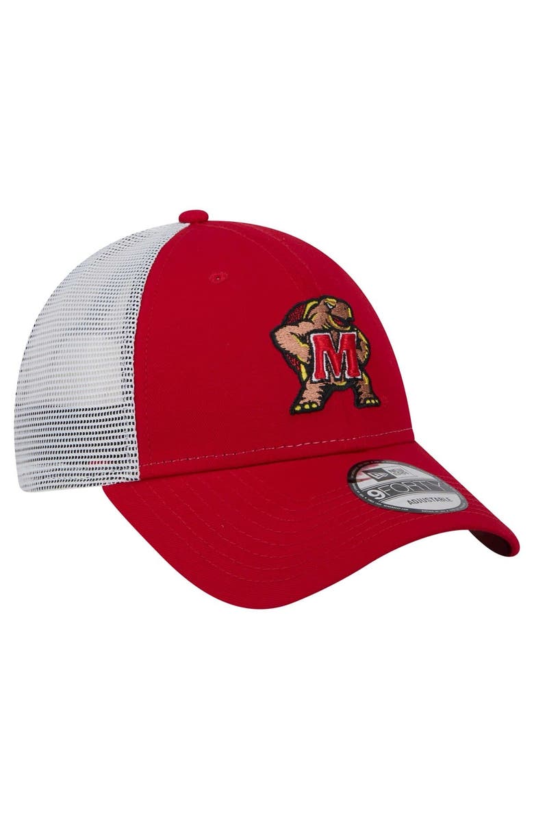 New Era Men's New Era  Red Maryland Terrapins Trucker 9FORTY Adjustable Hat, Alternate, color, 