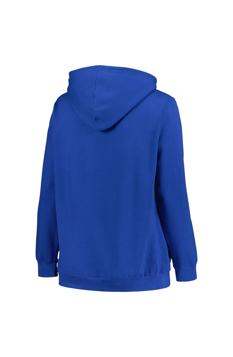 PROFILE Women's Profile Blue Tampa Bay Lightning Plus Size Arch Over Logo Pullover Hoodie, Alternate, color, Blue