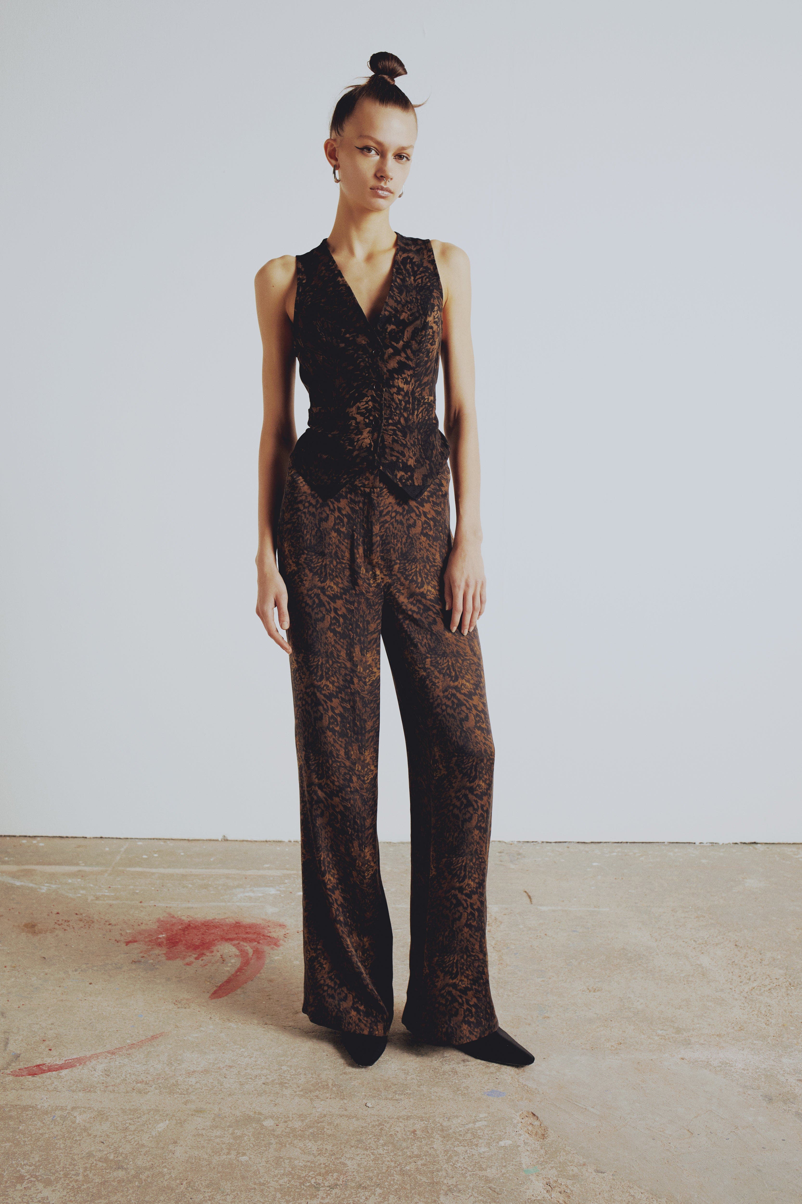 Pcfg Your *itch Kangaroo Vest In Brown