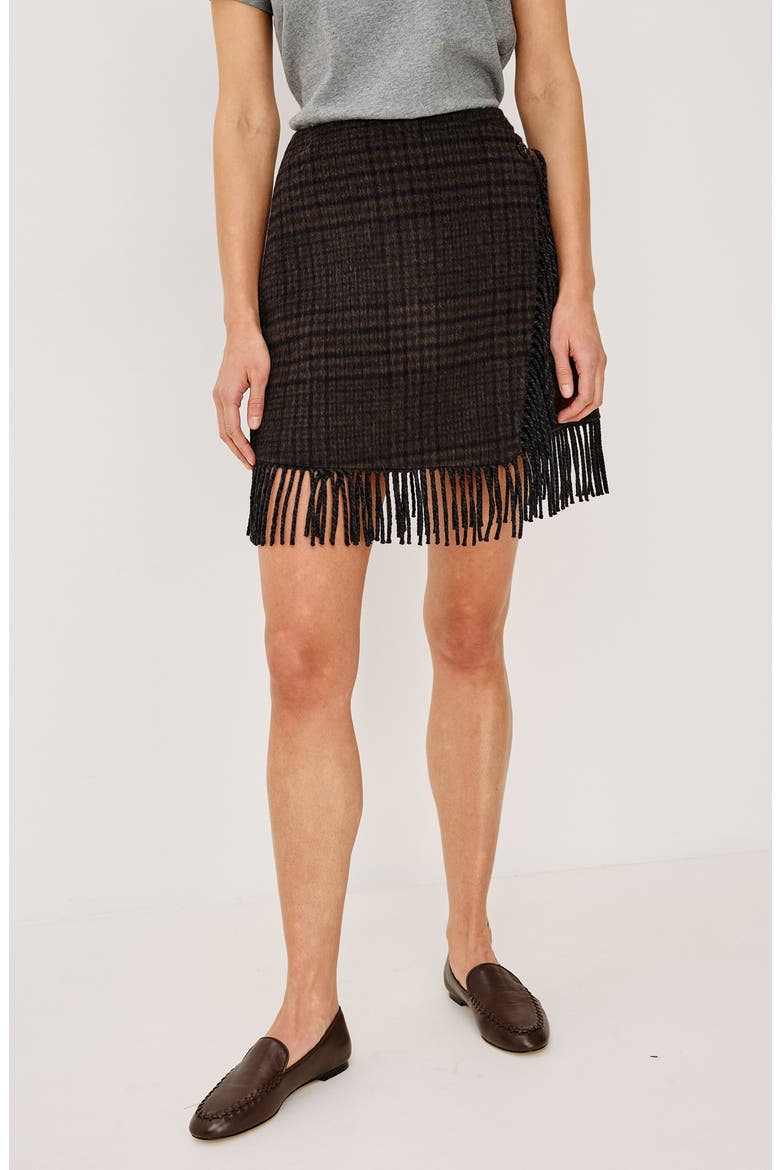 Vista Wool Blend Wrap Skirt, Alternate, color, HIGHLAND PLAID