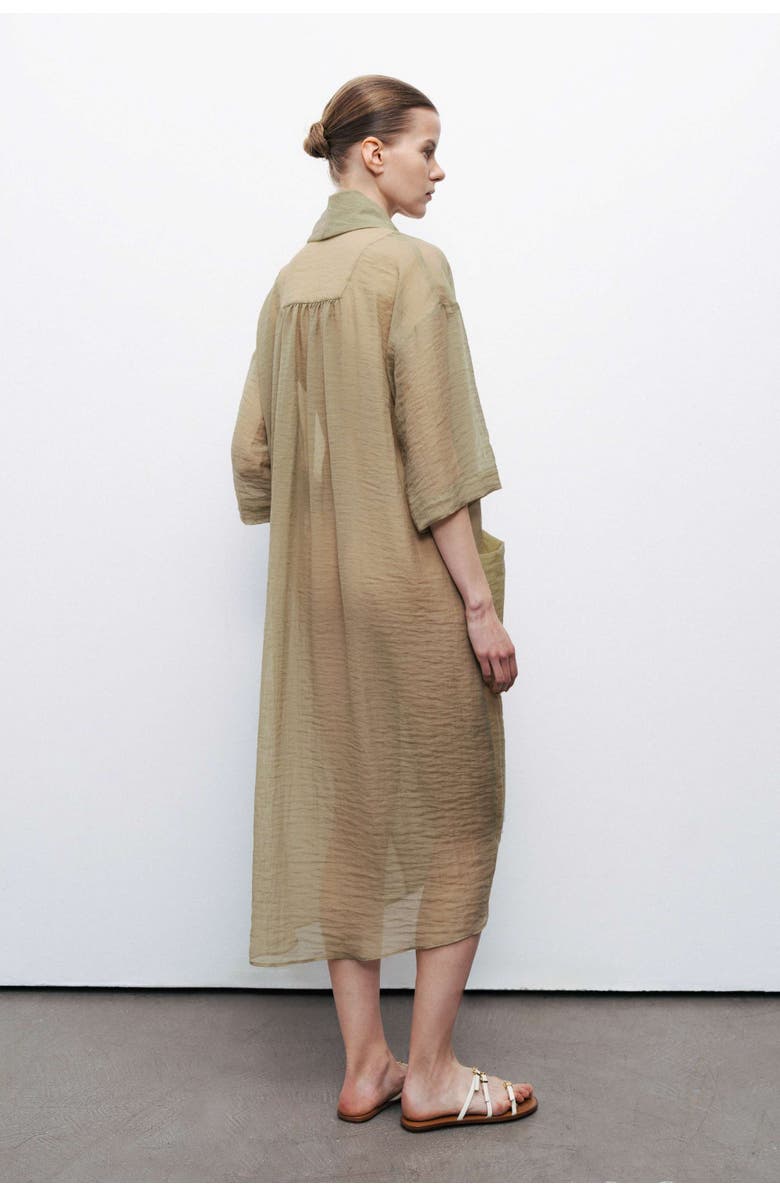 Nocturne Oversized Midi Dress, Alternate, color, 