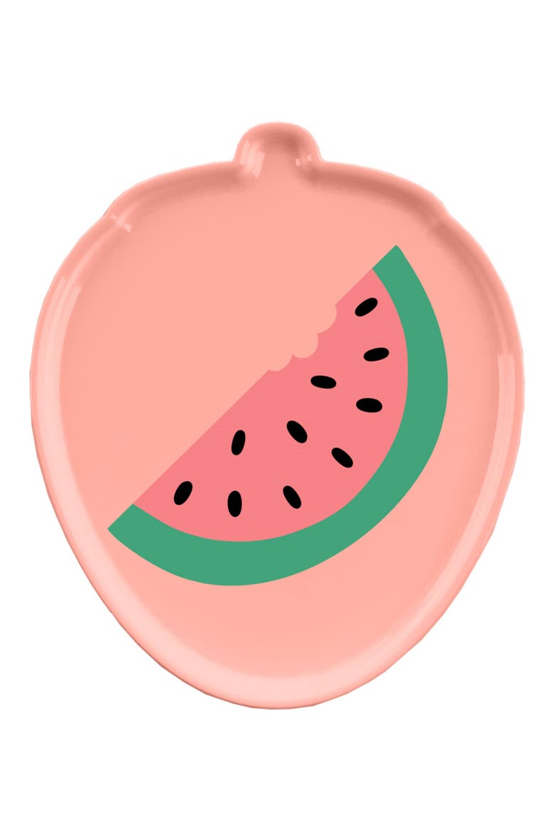 Kids' 4-Pack Fruit Plates, Alternate, color, CORAL