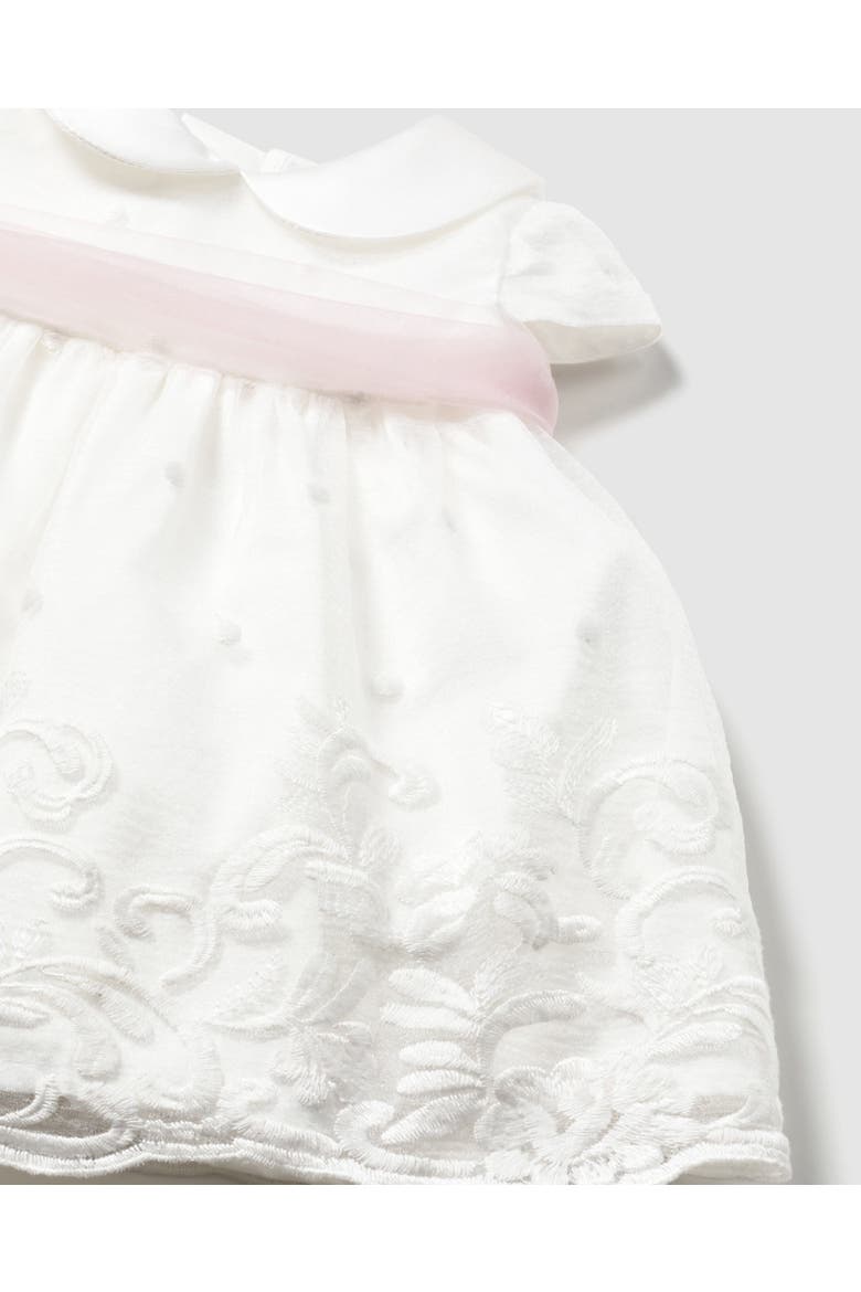 Dress With Embroidered Skirt, Alternate, color, White