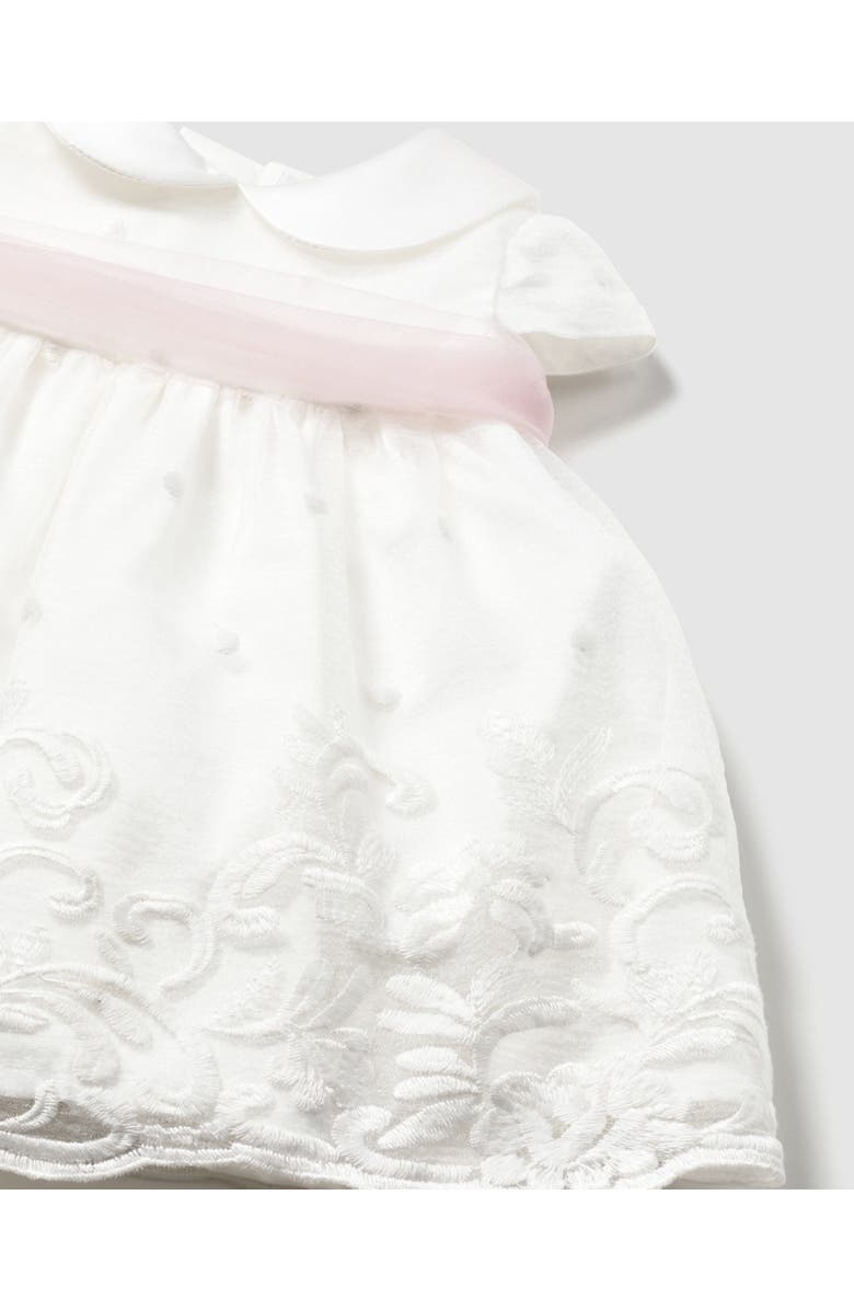 Mayoral Dress With Embroidered Skirt, Alternate, color, White