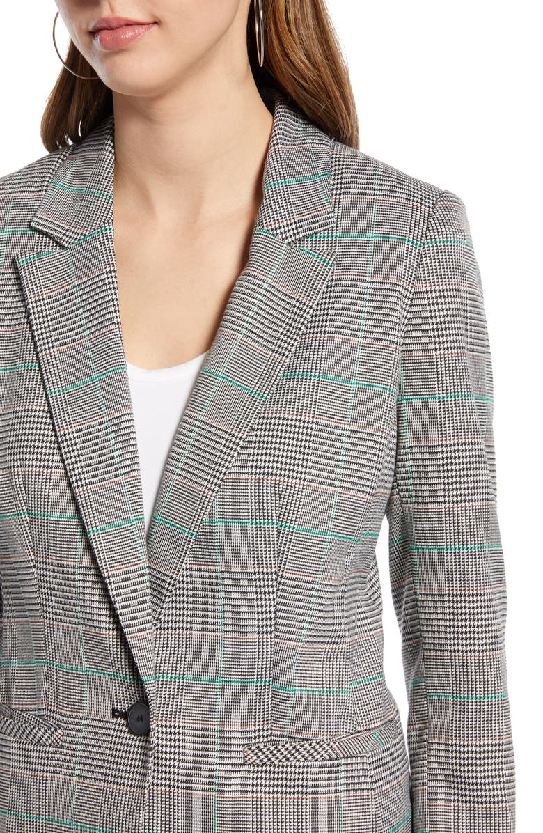 Halogen<sup>®</sup> Plaid Blazer, Alternate, color,