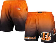 PRO STANDARD Men's Pro Standard Black/Orange Cincinnati Bengals Ombre Mesh Shorts