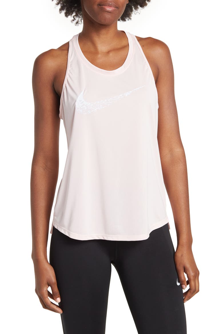 Swoosh Running Tank, Main, color, 610 ATMOSPHERE/WHITE