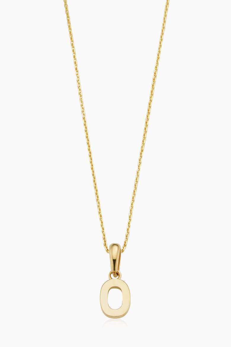 14K Gold My Number Pendant Necklace, Main, color, Number 1