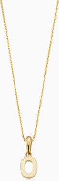 Oradina 14K Gold My Number Pendant Necklace