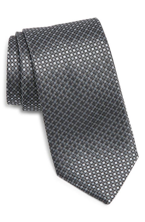 Geometric Silk Tie