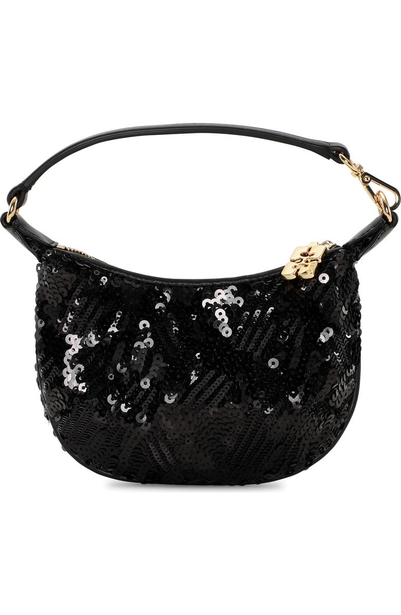 Ganni Mini Sequin Clutch, Main, color,