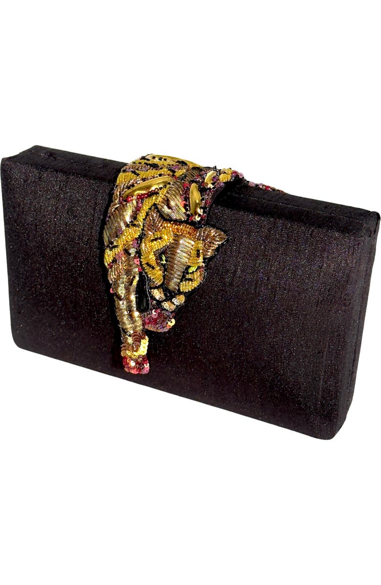 Simitri Raaka Clutch, Alternate, color, Onyx