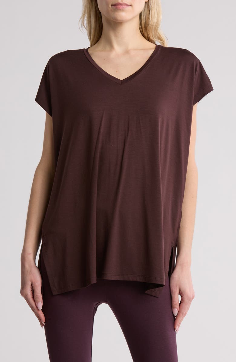 Eileen Fisher V-Neck Boxy Top, Main, color,
