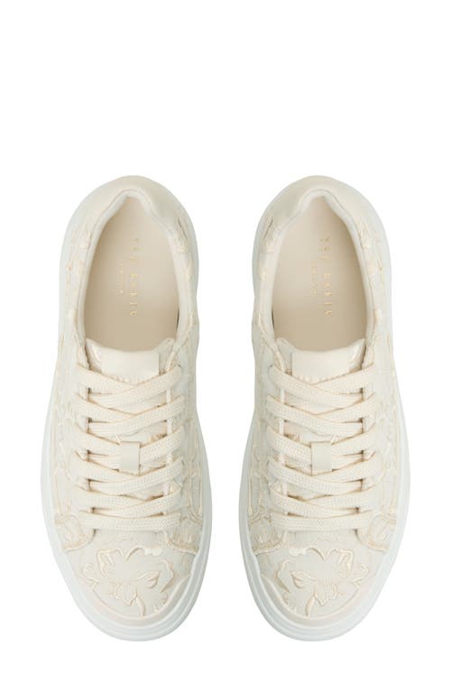 Ted Baker London Adison Platform Sneaker In Natural