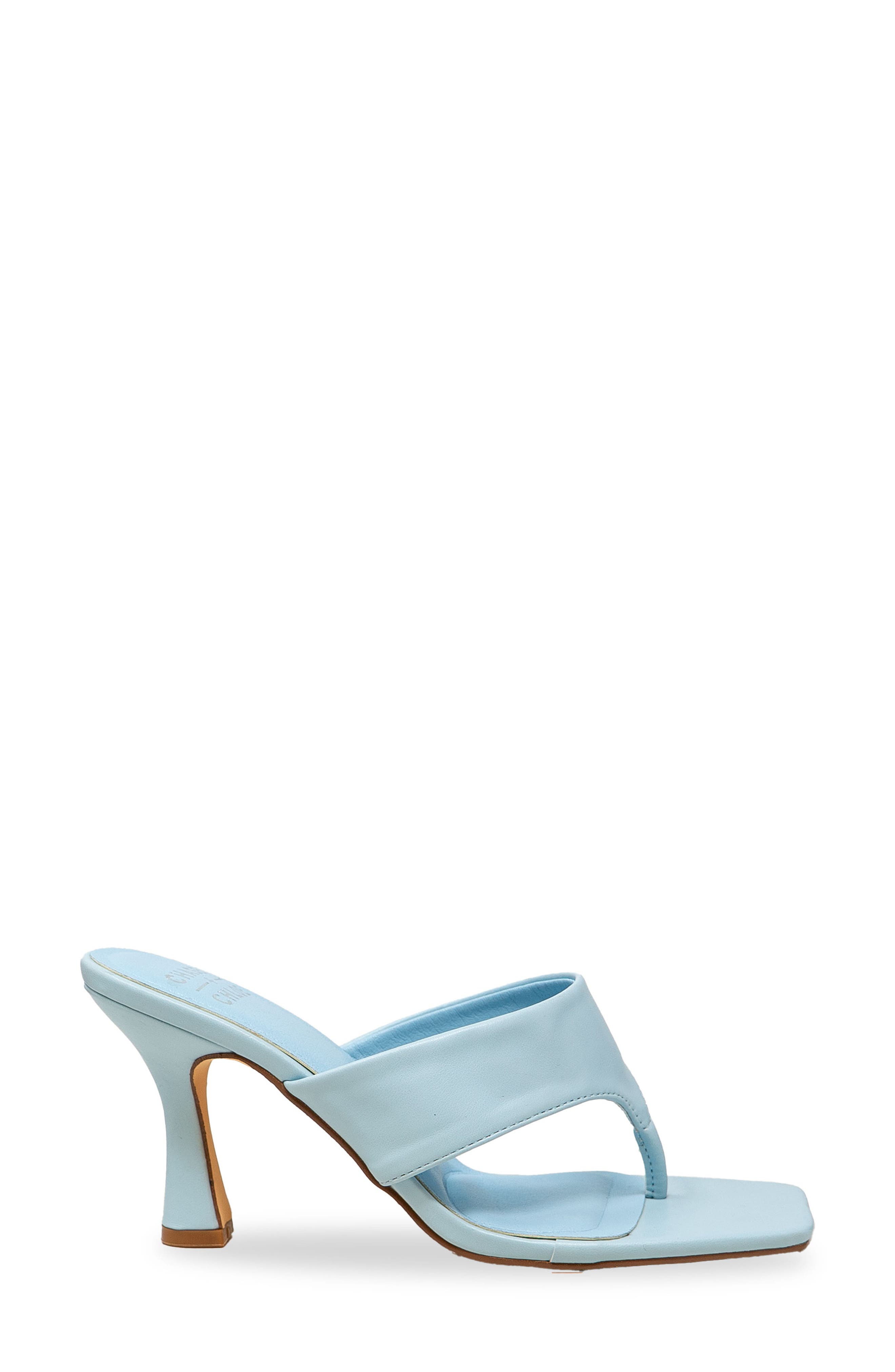 Cielle Thong Strap Flared Heel Sandal, Alternate, color, LIGHT BLUE