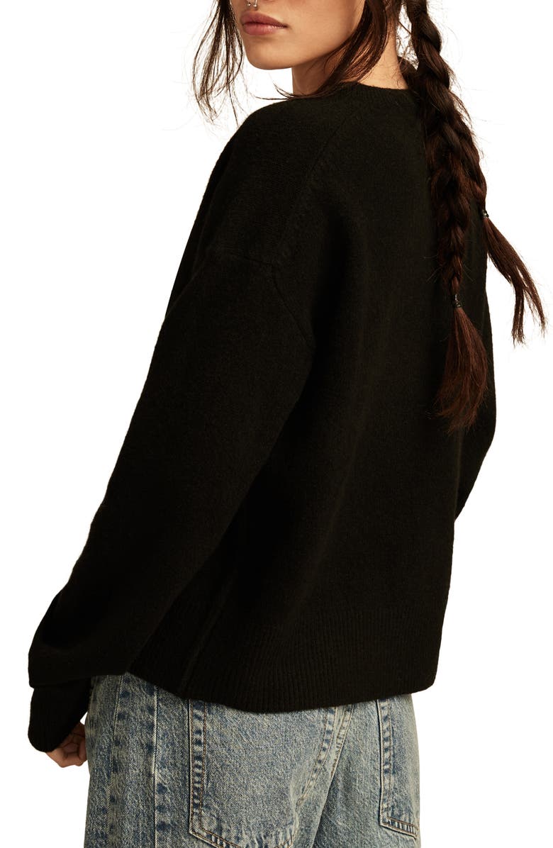 Lucky Brand Crewneck Cardigan, Alternate, color,