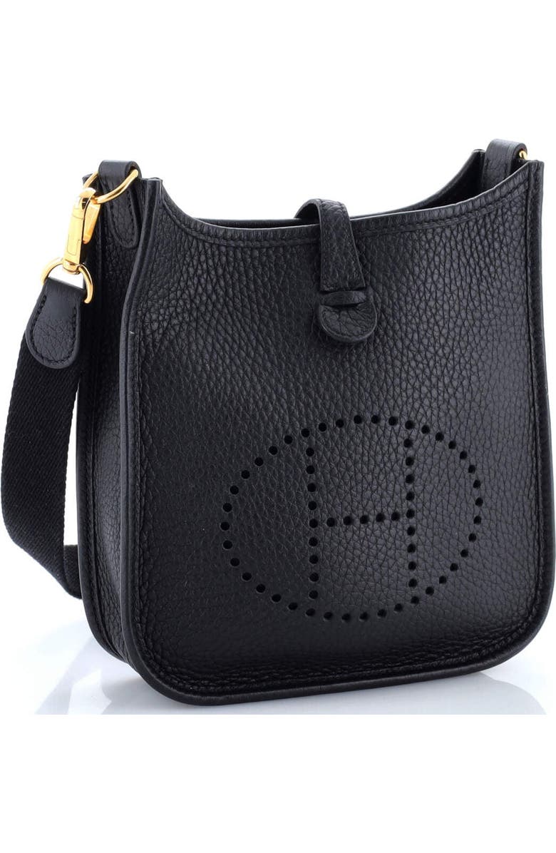 Pre-Owned Hermes Evelyne Bag Gen III Clemence TPM, Alternate, color, Noir