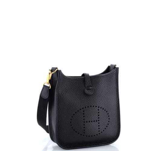Pre-owned Hermes Hermes Evelyne Bag Gen Iii Clemence Tpm In Black
