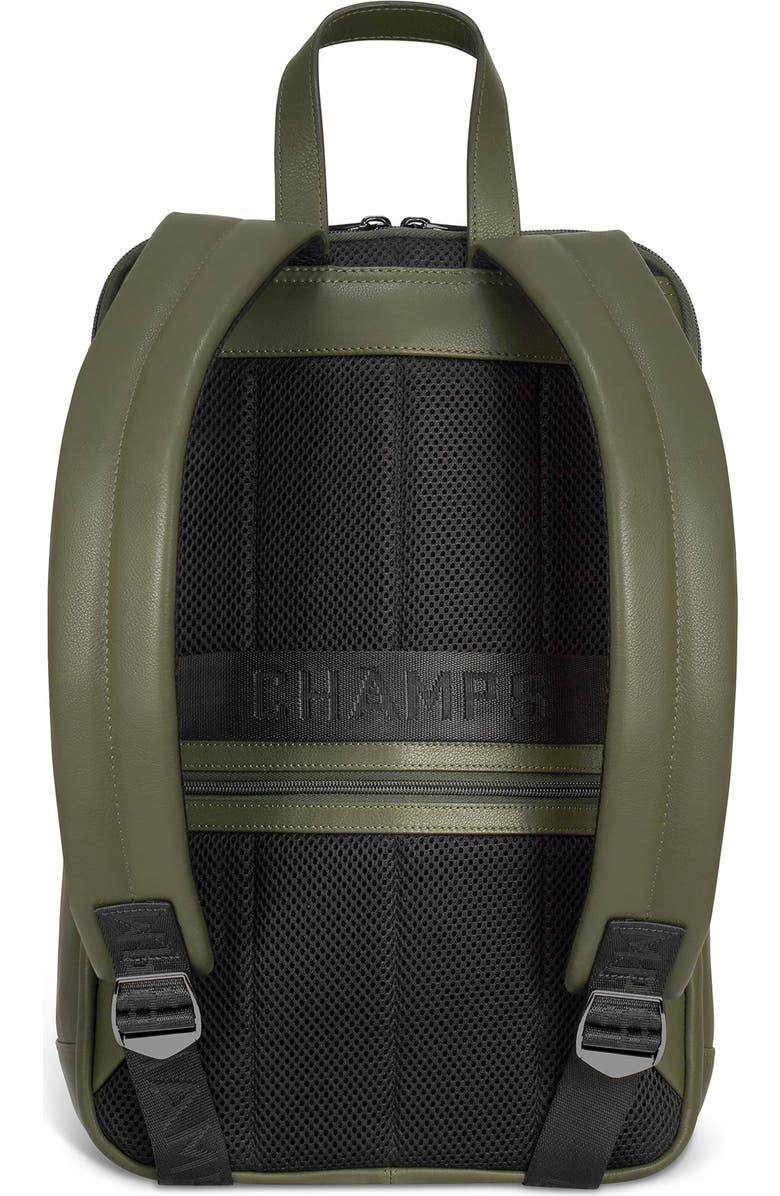 CHAMPS Onyx Leather Backpack, Alternate, color, Khaki
