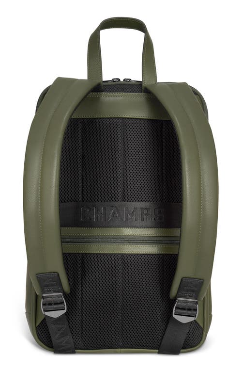 Champs Onyx Leather Backpack In Khaki
