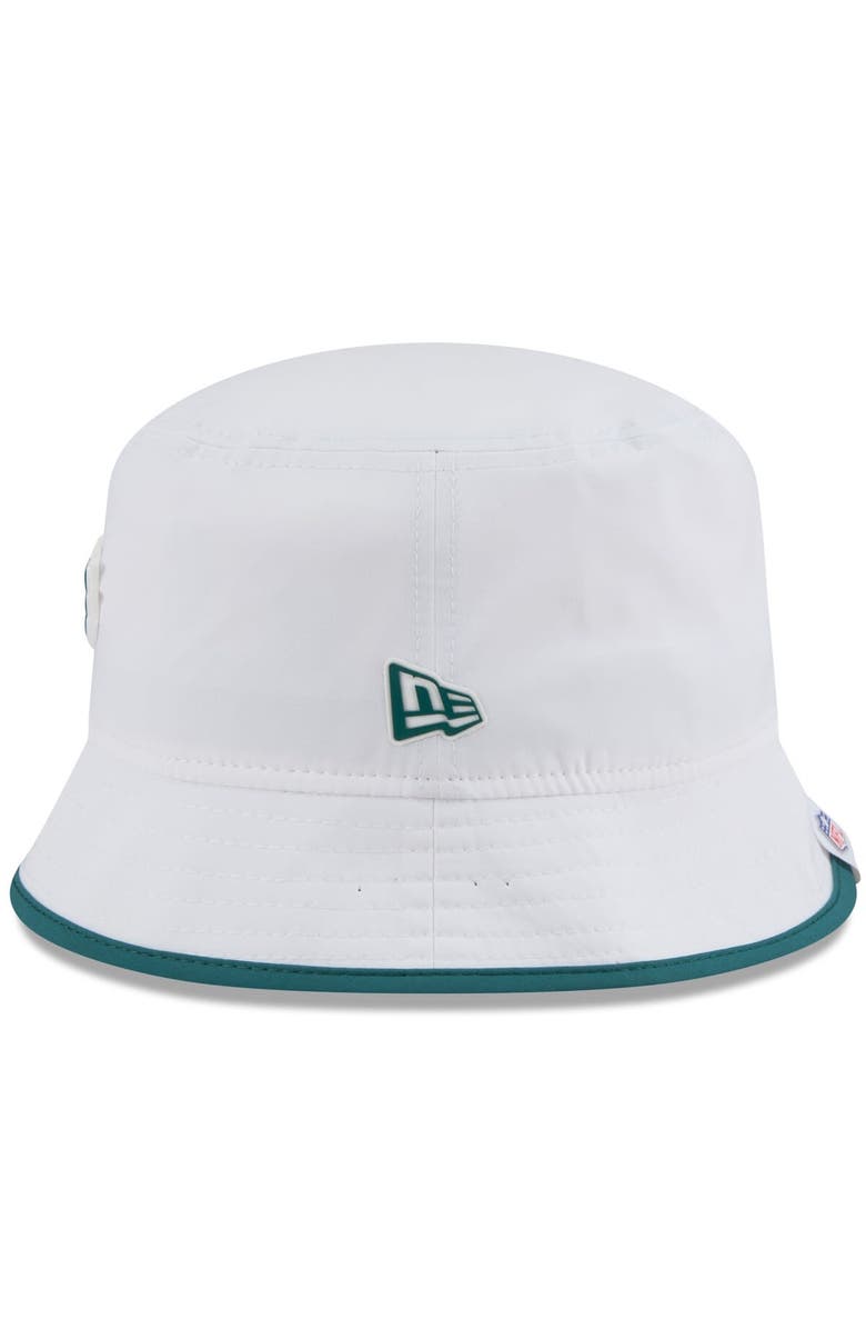 New Era Men's New Era  White Philadelphia Eagles 2025 NFL Training Camp Stretch Bucket Hat, Alternate, color, White