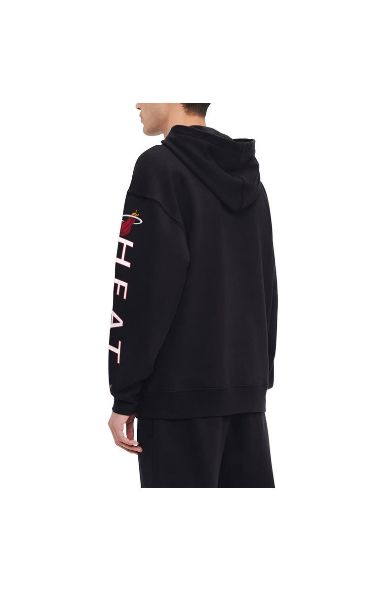 TOMMY JEANS Men's Tommy Jeans Black Miami Heat Kenny Pullover Hoodie, Alternate, color, Black