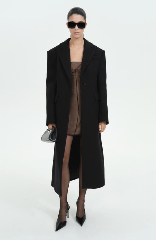 MANGO MANGO STRUCTURED WOOL BLEND COAT 