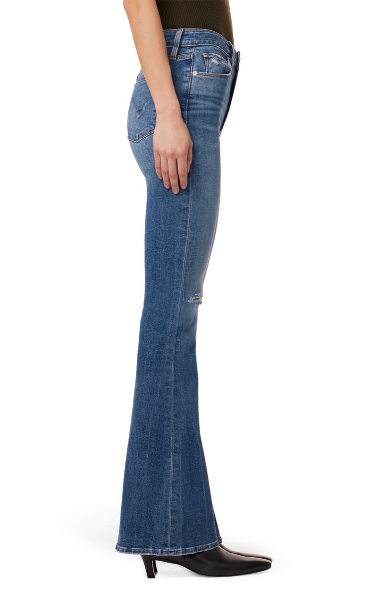 Hudson Jeans Holly Distressed High Waist Flare Jeans, Alternate, color,