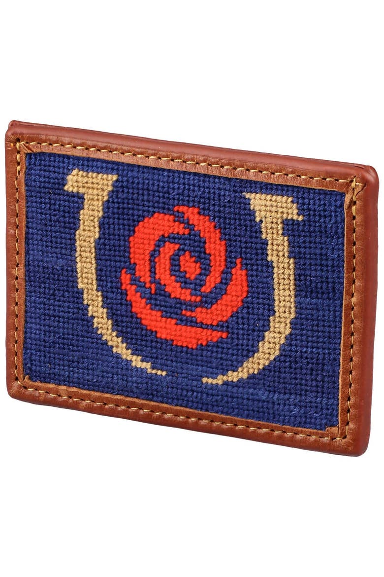 Kentucky Derby Credit Card Wallet, Main, color, Navy